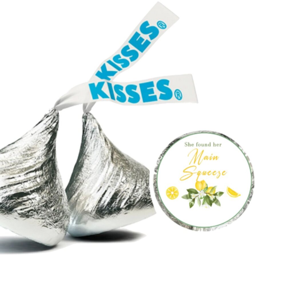 She Found Her Main Squeeze Stickers | Lemon-Themed Glossy 0.75" Candy Labels
